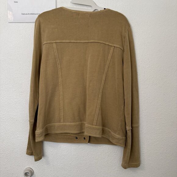 Sundance Zip Jacket Size‎ 8 Tan Boho Asymmetrical Embroidered Floral Festival - Picture 3 of 5